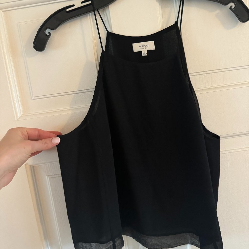 Wilfred Silk Cropped Tank